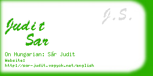 judit sar business card